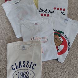 MEN'S OR WOMEN S CLEAN WHITE T-SHIRTS