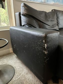 Black Leather Couch
