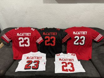 SF 49ers Christian McCaffrey Jersey Men Women & Kids
