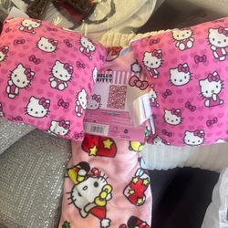 Hello Kitty Blanket And Pillow