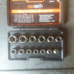 REXBETI Impact Bolt & Nut Remover Set