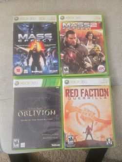 Xbox 360 Games: Mass Effect 1 & 2, Oblivion GOTY, Red Faction Guerrilla