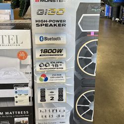 Monster GI30 High Power Bluetooth Speaker Brand New In Box