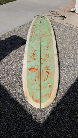 9'6 longboard surfboard
