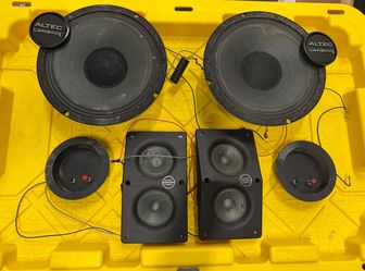 Vintage Altec Lansing Speaker Parts Lot - Woofers, Tweeters, Crossovers