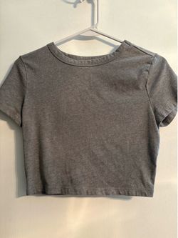 Wild Fable grey cropped tee