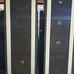 Vintage Pair 70's Peavy 410 Culumn Towers