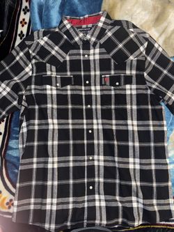 Boot Barn Men’s Button Up Flannel Shirt Size XL Long Sleeve