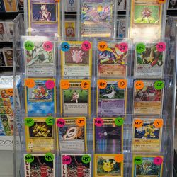 Pokemon Collection for sale prices are pictured at market value. Pick up at 656 Forest Ave