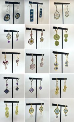 Handmade Pressed Flower Earrings | PNW Pressed Petals Collection