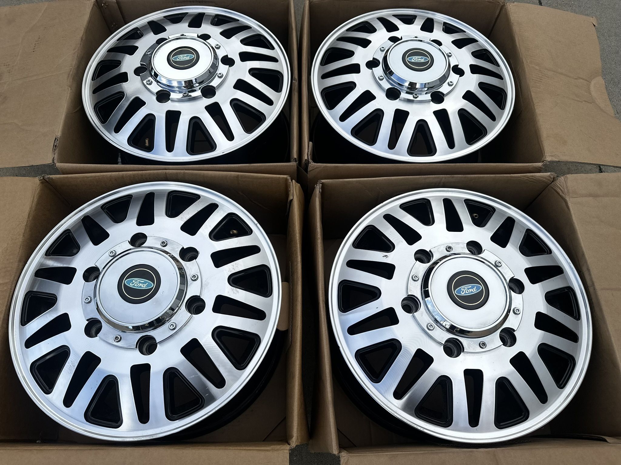 2024 Ford Transit 350 SRW 250 OEM Chrome & Black 150 Wheels Rims 6x180 ...