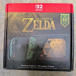 Zelda Ocarina Of Time Nintendo Switch 2 Console Limited Edition 