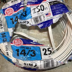 14/3  About 200’ Romex Wire $100