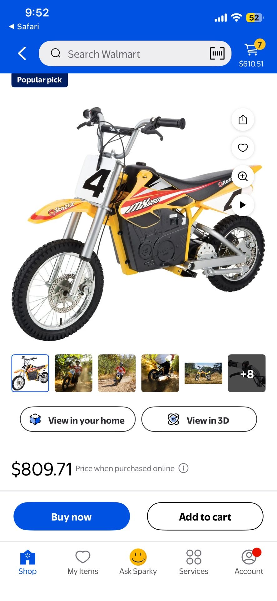 Mx650 Razor