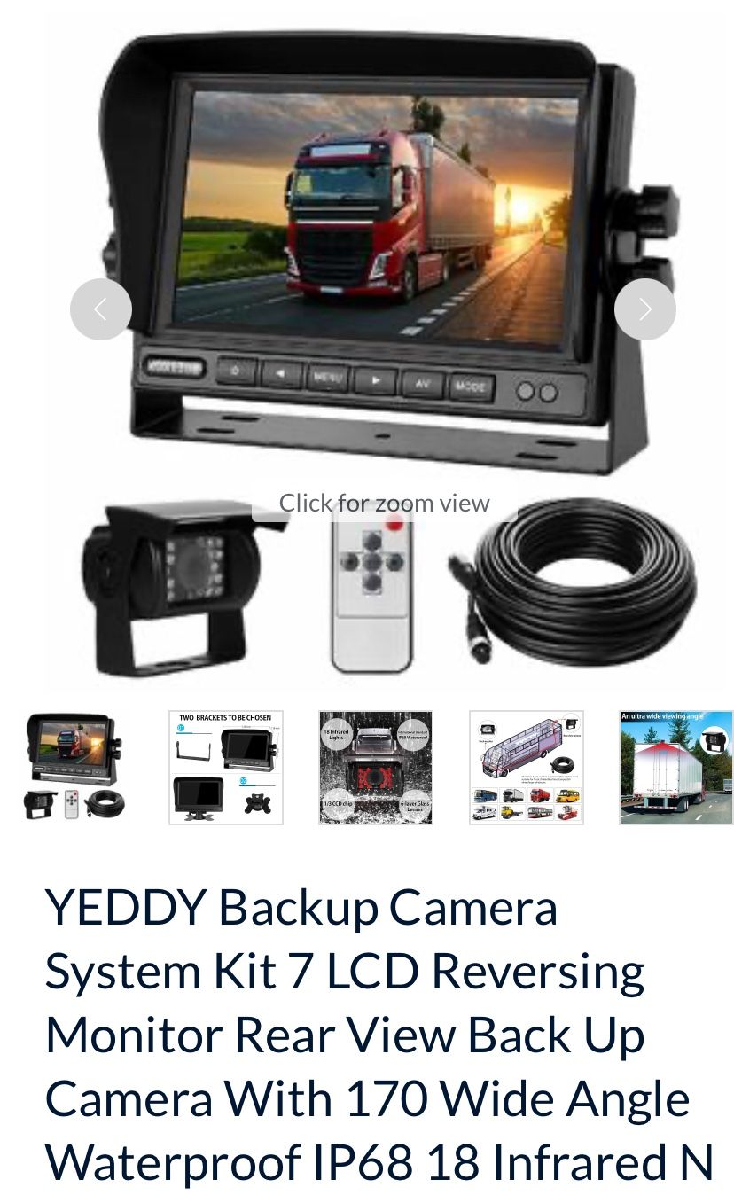 (NEW) YEDDY Back Up Camera System