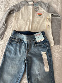 Cat & Jack Girls Long Sleeve Top and Jeggings Set