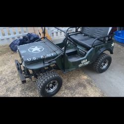 Gas Powered Army Military Jeep *trades Only*