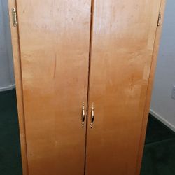 Wooden Storage Cabinet With Shelves
