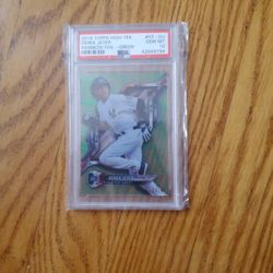 GEM MINT 10 HOF DEREK JETER TOPPS 18' HIGH TEK