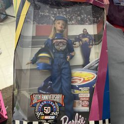 50th Anniversary Classic NASCAR Barbie Collectible Item 
