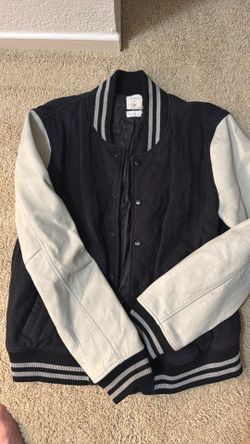 John Elliot black varsity jacket large