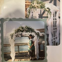 Wedding Arbor And Plastic Stands