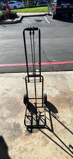 Folding Metal Luggage Cart / Portable Rolling Utility Dolly