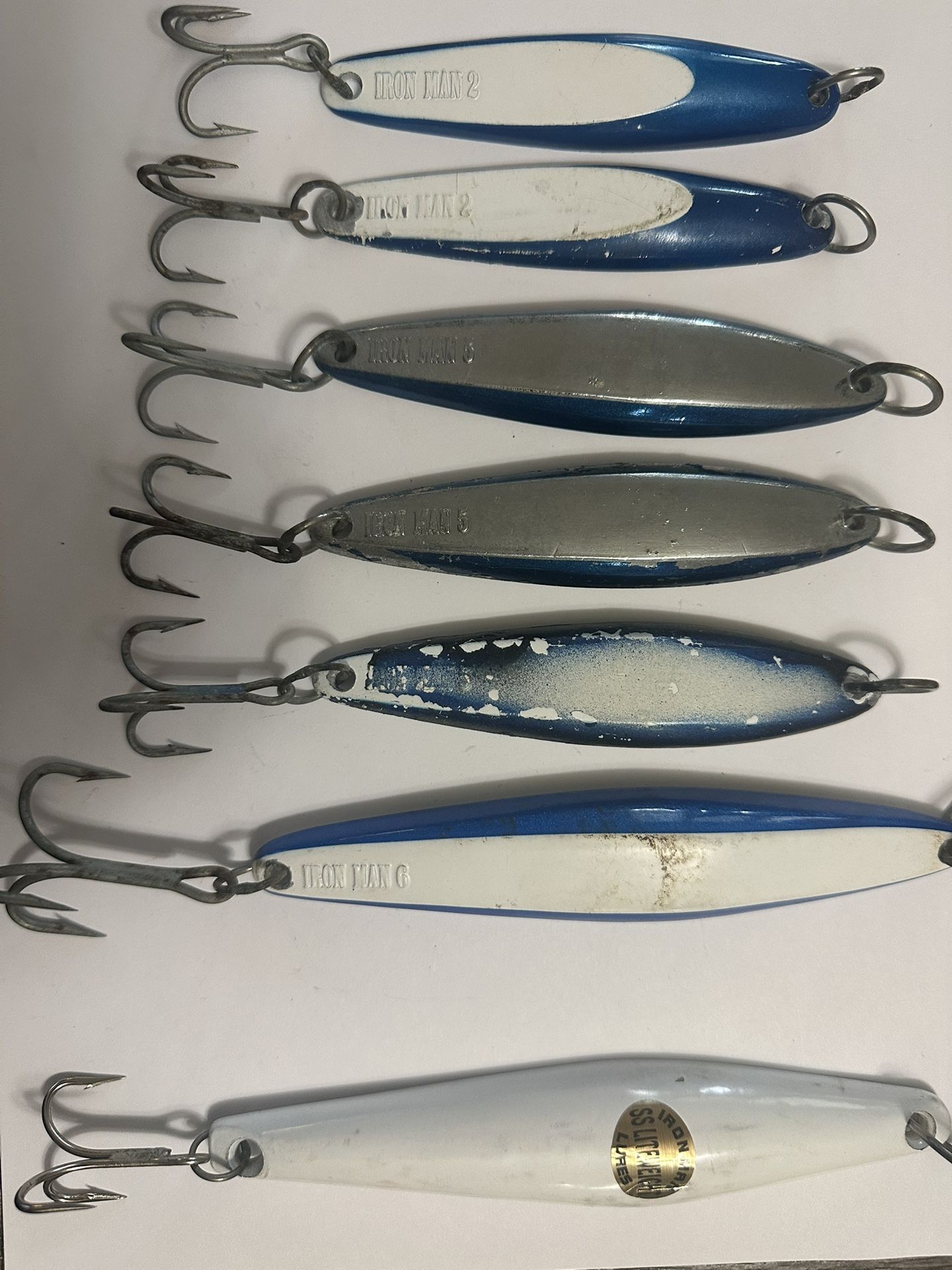 LOT (7) of IRON MAN Iron/Jigs Fishing