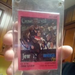 1991 Star Co.  Autographed In The Early 90's By Clyde The Glyde Drexler 
