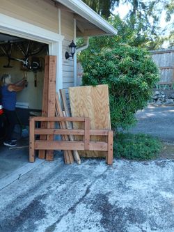 Full Wooden Bedframe