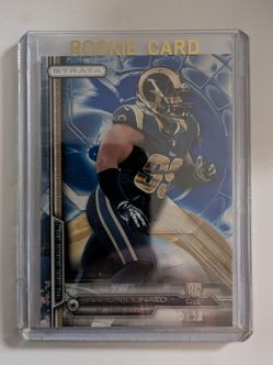 Aaron Donald 2014 Topps Strata Rookie Football Card - Sapphire 33/50