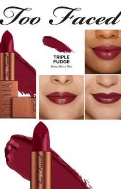 💯 Real TOO FACED TRIPLE FUDGE Lipsticks 💄 