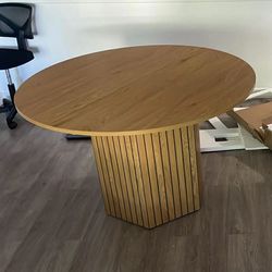 Oak Wood Dining Table, New in Box