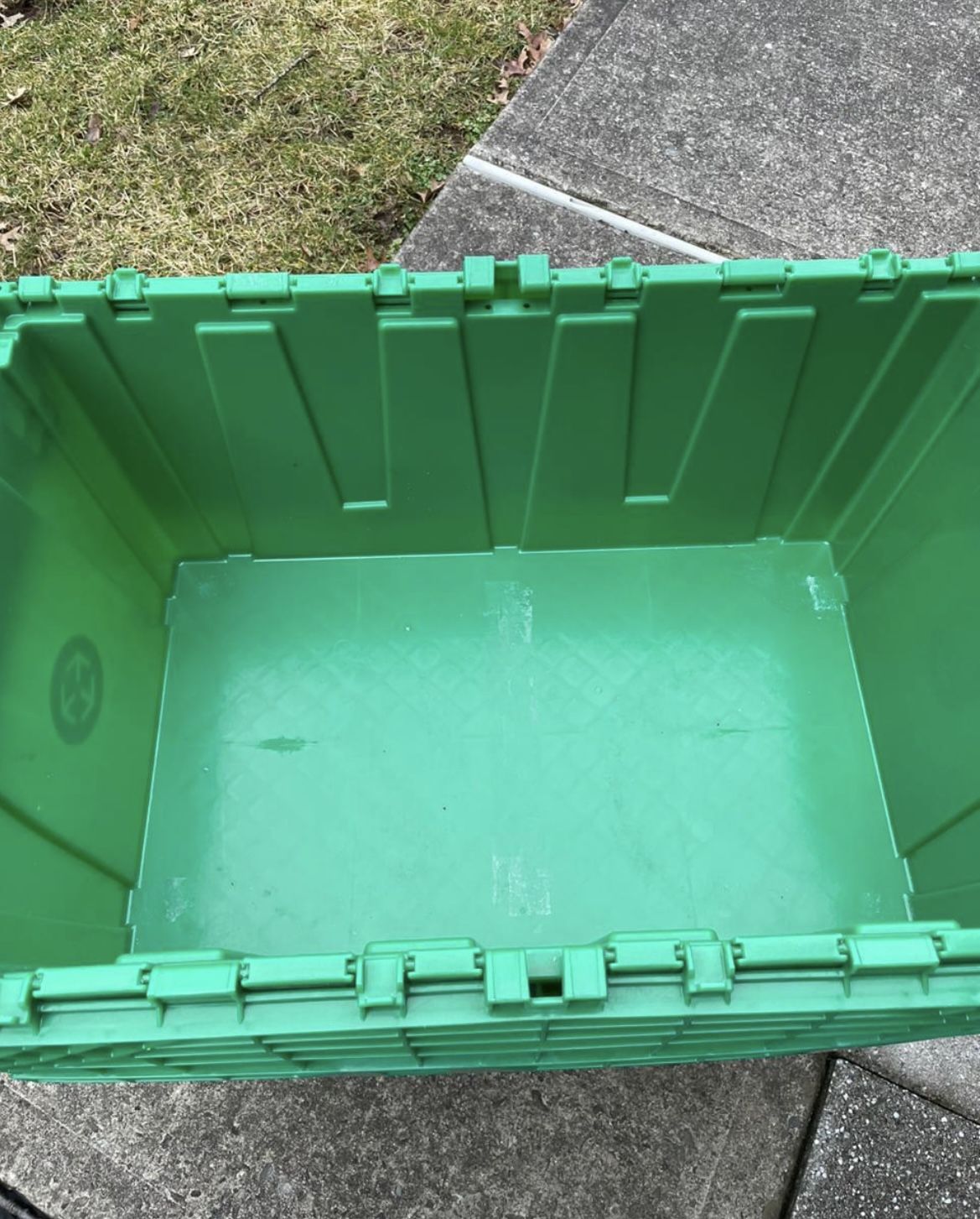 Set Of 2 Heavy Duty Stackable Plastic Storage Containers ( 30 Gallon)