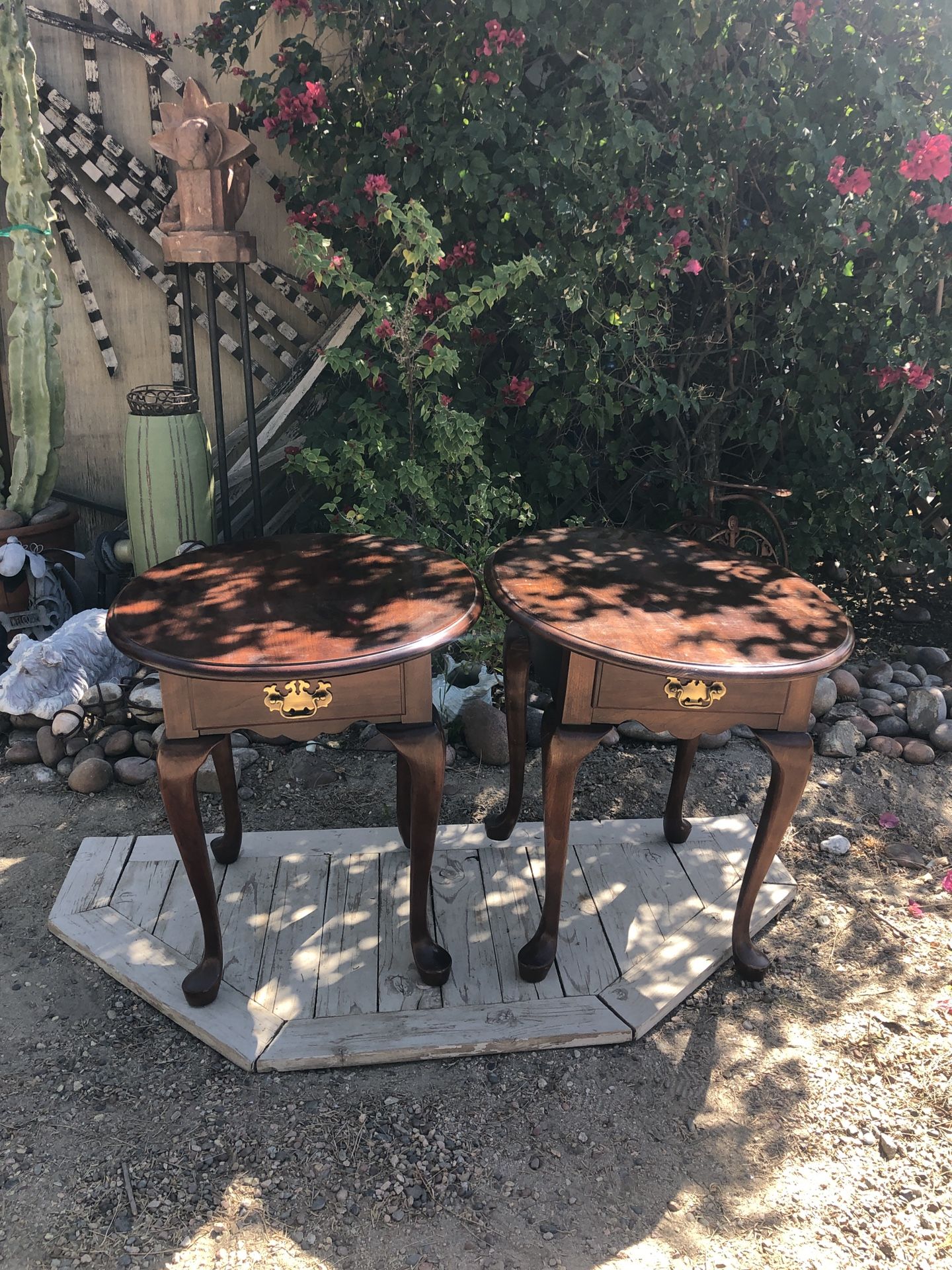 Antique Coffee Tables - Set Of 2 