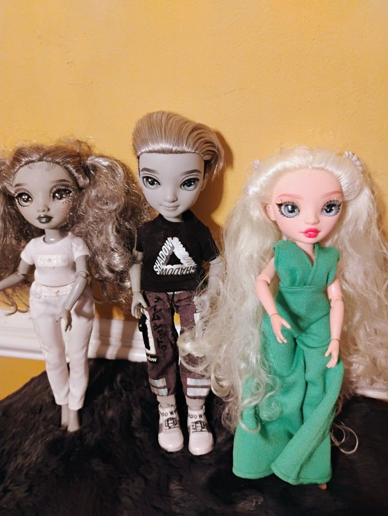 Nicole, Delilah, and Ash- Rainbow High Dolls