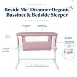 Baby Delight Bedside Bassinet (Pink)
