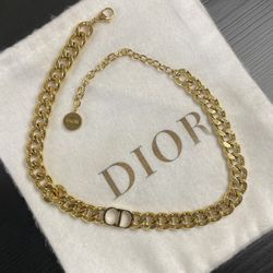 Dior CD chain choker necklace 