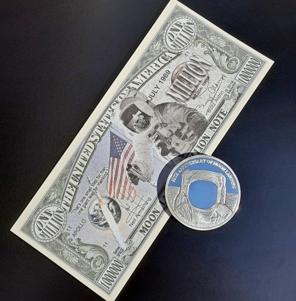 50th Anniversary Apollo Moon Landing Coin And Bill Lot