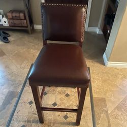 Two Dark Chocolate Bar Stools