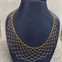 14KT TRICOLOR BOA CHAIN