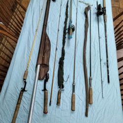 OLD FISHING POLES 