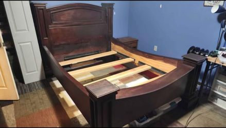 Solid Wood Queen Bed Frame