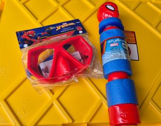 New Spiderman  goggles and water squirter