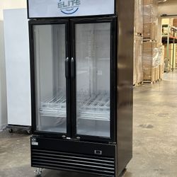 NSF 40 inchs two glass door refrigerator ESM-34R