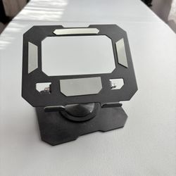 Tablet Stand Adjustable Desktop Holder with 360 Degree Rotating Base, Foldable Cradle for iPad