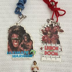 WWE LANYARDS & PIN - Rowdy Roddy, L.O.D., Ultimate  Warrior