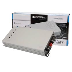 SOUNDSTREAM Picasso Nano PN1.3000DX Monoblock Class D Car Stereo Amplifier – 1 Channel 3000W Compact Digital Amp with Wired Bass Control & High-Level 