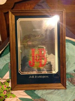 Vintage J&B it whispers mirror