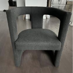 Modern Black Accent Chair 